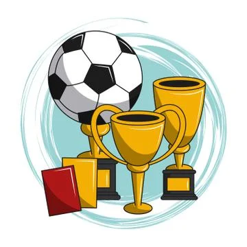 Soccer cartoon elements イラスト素材