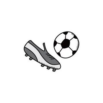 Soccer cartoon icon theme Illustrazione stock
