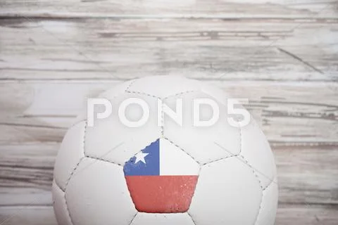 Soccer: chile soccer ball background for international competition Stock Photos