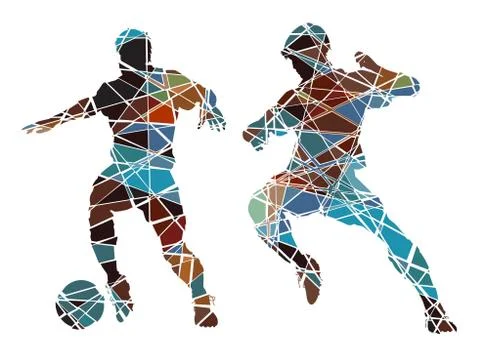 Soccer color Stock-Illustration