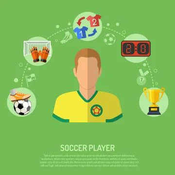 Soccer concept illustration Stock Illustration