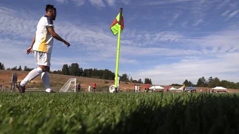 Soccer Corner Kick Stock Footage 127610454