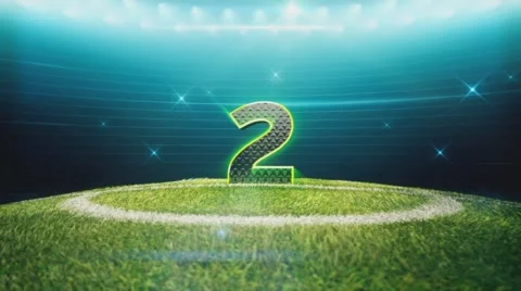 Soccer Countdown-Individual Number Video stock 64242827