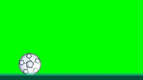 Soccer Dynamic with Ball on Chroma Key for Compositing Video stock 336959003