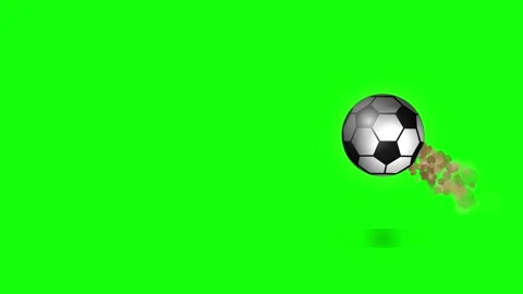 Soccer Dynamic with Ball - Chroma Key Green Screen Footage Stock Footage 336959920