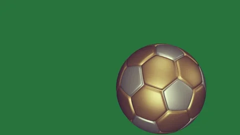 Soccer Dynamic With Ball On Chroma Key For Compositing Stockbeeldmateriaal 338017838