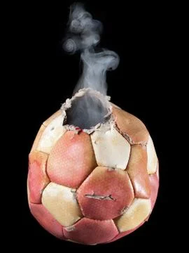 Soccer explosion Stock Photos