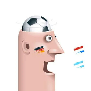 Soccer fan Stock-Illustration