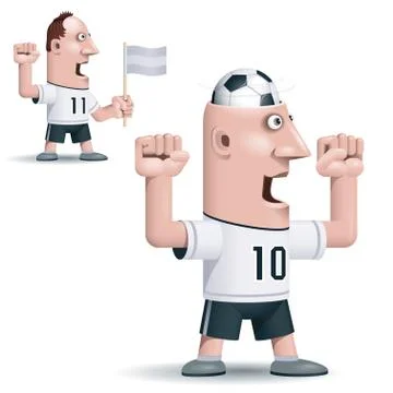 Soccer fan Stock-Illustration