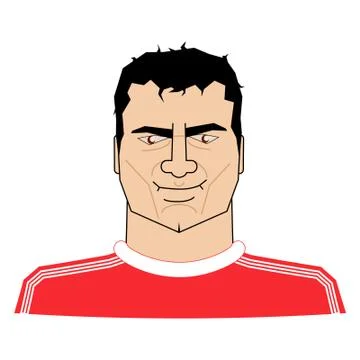 Soccer fan or player 스톡 일러스트