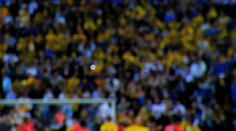 Soccer Fans Focus in slow motion Stock Footage 37641602