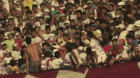 Soccer Fans Jumping Up And Down 스톡 동영상 19154995