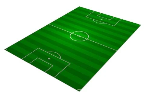 Soccer field angled Stock Illustration