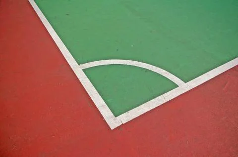 Soccer field corner Stock Photos