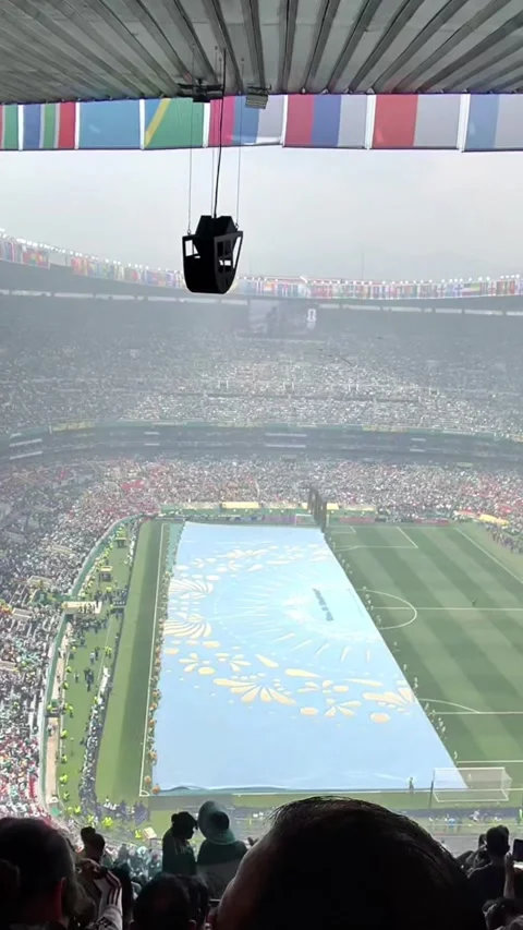 Soccer Field Flag Ceremony, US - 14 Jun 2026 Video stock 337725258