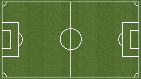 Soccer Field Forming on Grass Stock Footage 76179812