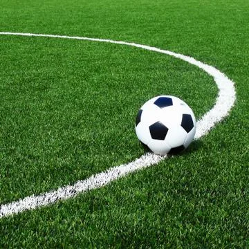 Soccer field grass Stock Photos