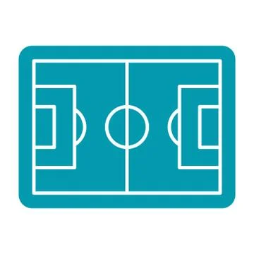Soccer Field Icon Stock Illustration