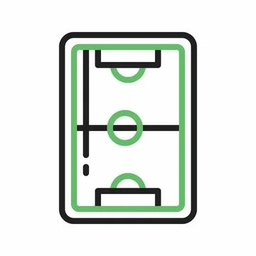 Soccer Field icon vector image. Stock-Illustration