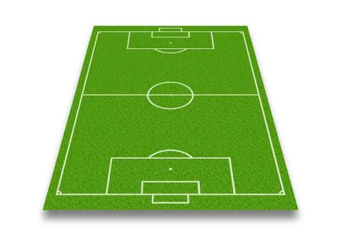 Soccer field Stock Illustration