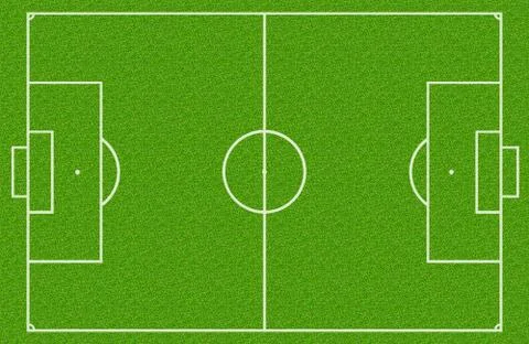 Soccer field Stock Illustration