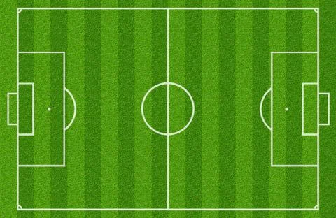 Soccer field Stock Illustration