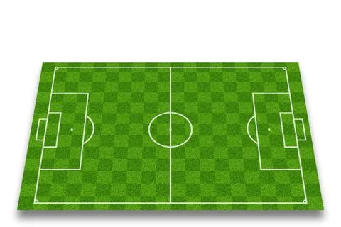 Soccer field Stock Illustration