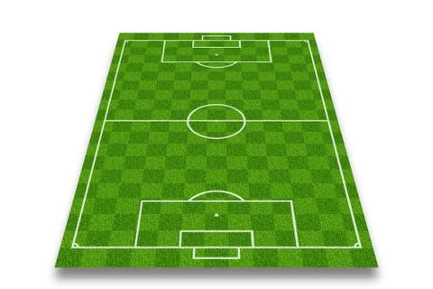 Soccer field Stock Illustration