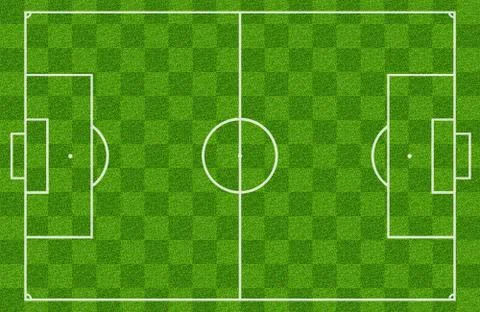 Soccer field Stock Illustration