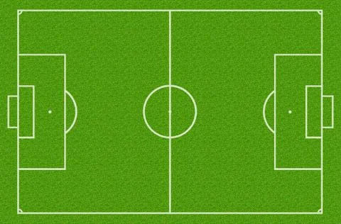 Soccer field Stock Illustration