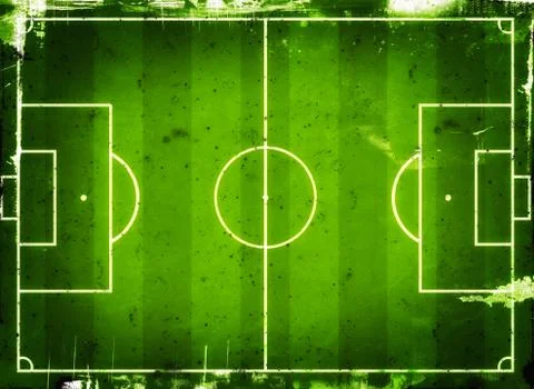 Soccer field Stock Illustration