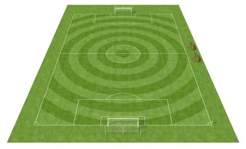 Soccer field Stock Illustration