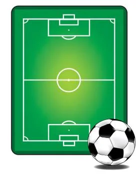 Soccer field Stock Illustration