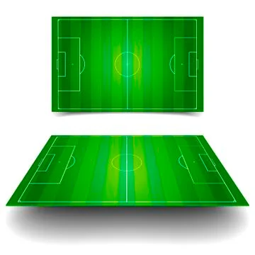 Soccer field Stock Illustration