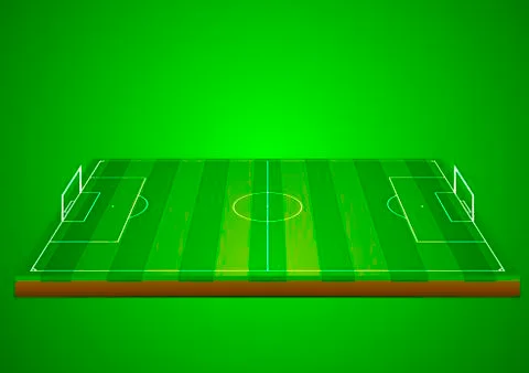 Soccer field Stock Illustration