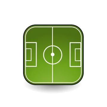 Soccer field Stock Illustration