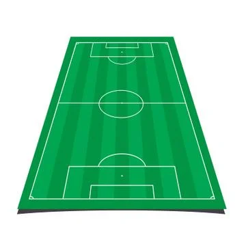 Soccer field Stock Illustration