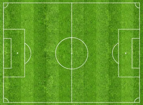 Soccer field Stock Illustration