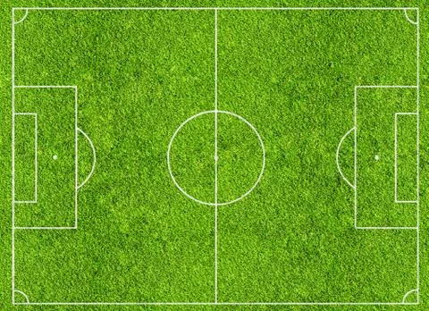 Soccer field Stock Illustration