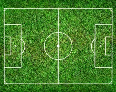 Soccer field Stock Illustration