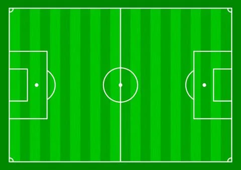 Soccer field Stock Illustration