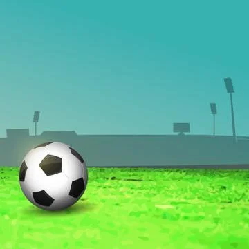 Soccer field Stock Illustration