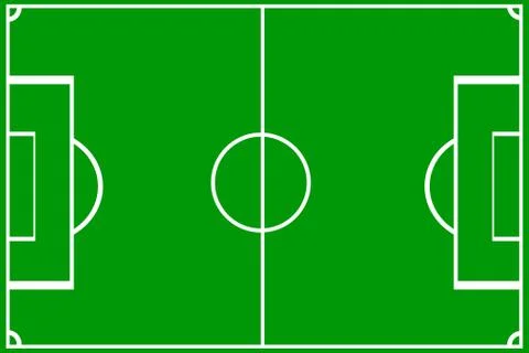 Soccer field Stock Illustration