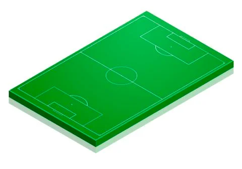 Soccer Field Stock Illustration