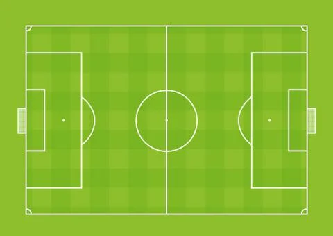 Soccer field Stock Illustration