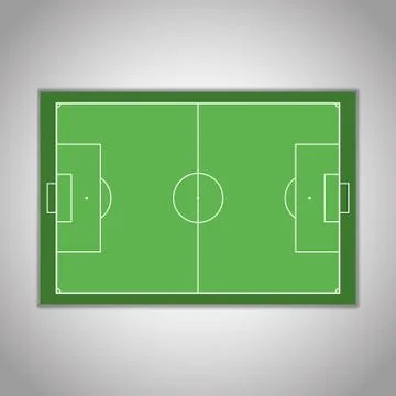 Soccer field Stock Illustration