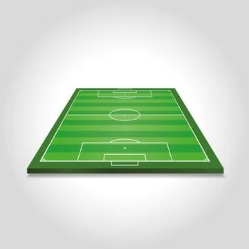 Soccer field Stock Illustration