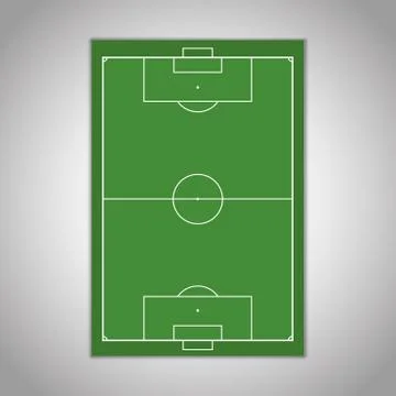 Soccer field Stock Illustration