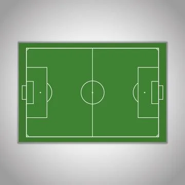 Soccer field Stock Illustration