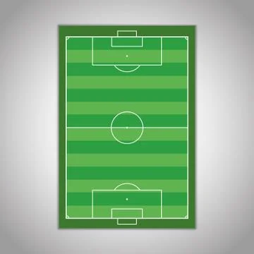 Soccer field Stock Illustration